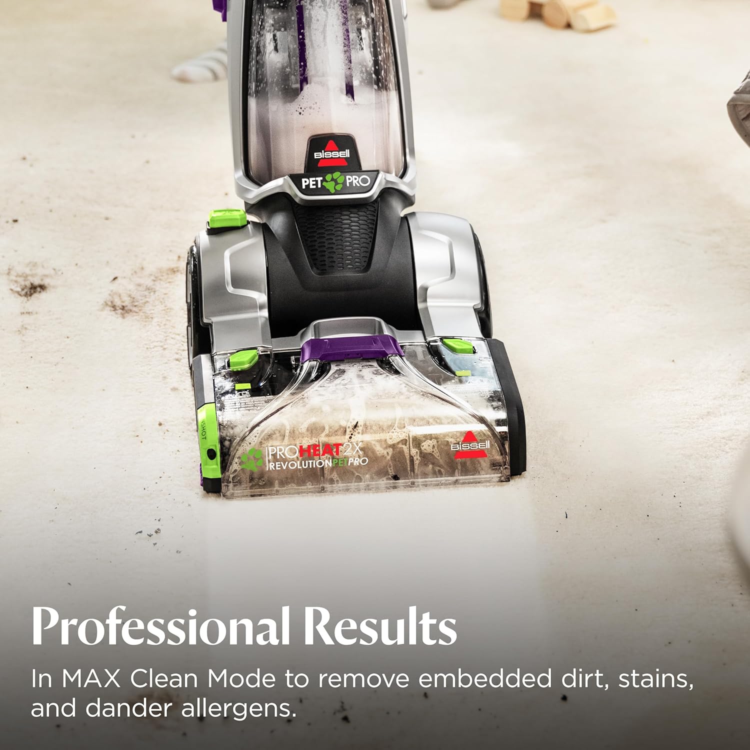 Upright Deep Cleaner, 30-minute Dry Time, Dual Dirt Lifter Powerbrush, Hose & Tool Attachment, Pet Upholstery and Tough Stain Tool Includ