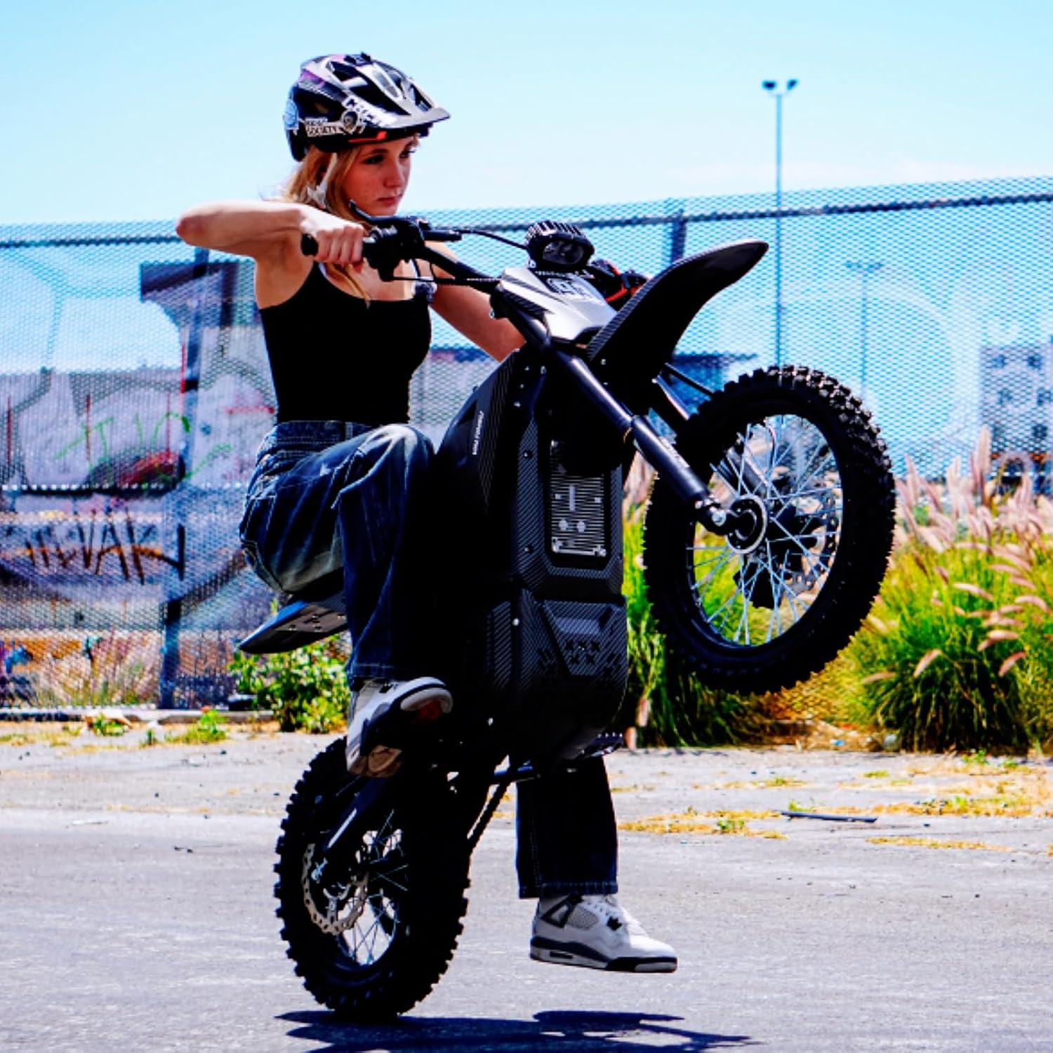 Electric Dirt Bike for Adults Teens, 3840W Peak Electric Motorcycle 40MPH 53Miles Long Range, 48V 23.4Ah Battery Ebike,Hydraulic Brakes Mountain Off-Road Fit Age 12+