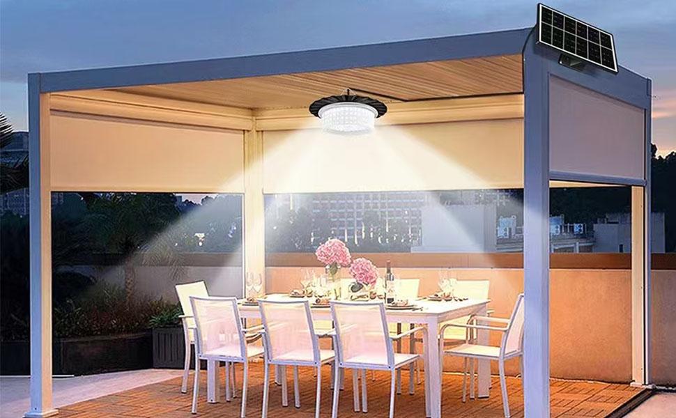 Solar Light Outdoor Motion Sensor Lights, 360° Lighting Waterproof Solar Powered Pendant Light with Remote Control for Home, Shop, Garage, Patio, Yard summerwins Solar Light Outdoor Motion Sensor Lights, 360° Lighting Waterproof Solar Powered Pendant Light with Remote Control for Home, Shop, Garage, Patio, Yard summerwins