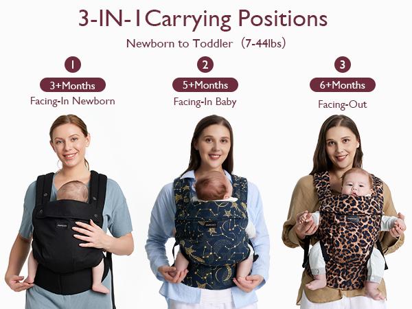 Momcozy Baby Carrier - Ergonomic, Cozy and Lightweight Carrier for 7-44lbs, Effortless to Put On, Ideal for Hands-Free Parenting, Enhanced Lumbar Support, Purehug for Infant to Toddler Momcozy Baby Carrier - Ergonomic, Cozy and Lightweight Carrier for 7-44lbs, Effortless to Put On, Ideal for Hands-Free Parenting, Enhanced Lumbar Support, Purehug for Infant to Toddler