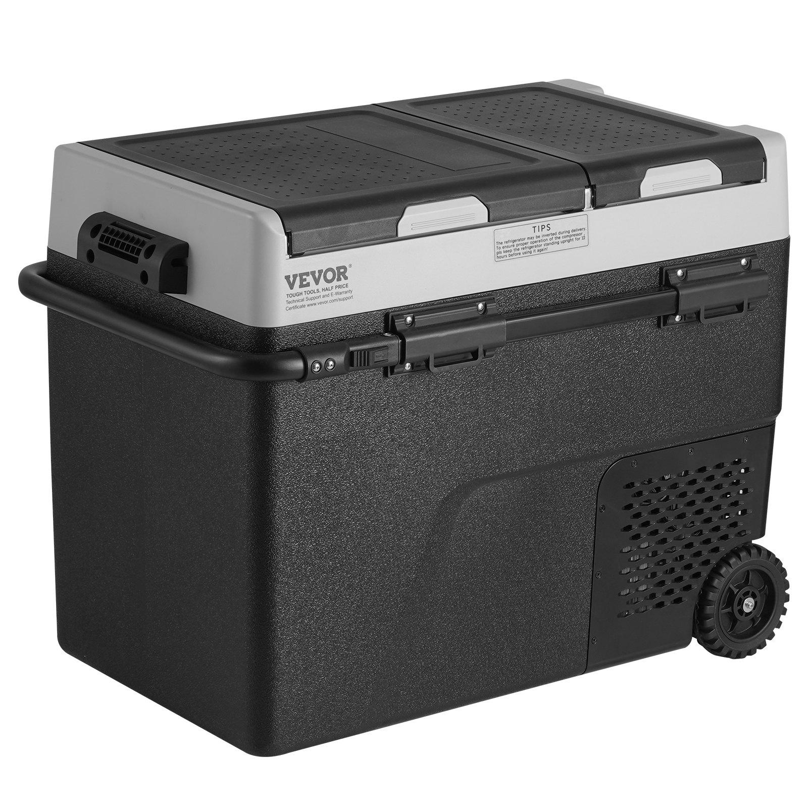 【FathersDayGift】 VEVOR Portable Car Refrigerator, 12 Volt Car Refrigerator Fridge, 58 L / 61.5 QT Dual Zone Portable Freezer, -4℉-68℉ Adjustable Temperature, Compressor Cooler for Home, Outdoor, Camping, RV, Car 【FathersDayGift】 VEVOR Portable Car Refrigerator, 12 Volt Car Refrigerator Fridge, 58 L / 61.5 QT Dual Zone Portable Freezer, -4℉-68℉ Adjustable Temperature, Compressor Cooler for Home, Outdoor, Camping, RV, Car