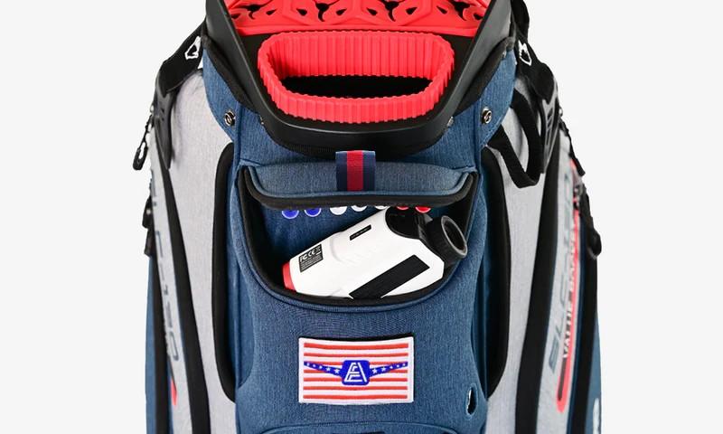 Ask Echo Golf Soundless Cart Bag SLC-130 15 Dividers Grip Locking Bottom Quiet Golf Bag