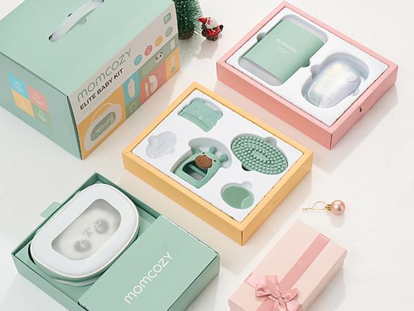 Momcozy Elite Baby Kit, Superior Gift Set for Grooming & Health & Cleansing, Include Electric Nail File&Nasal Aspirator, Heated Tummy Wrap,Thermometer,Bath Brush,Teether,Medicine Pacifier,Storage Case Momcozy Elite Baby Kit, Superior Gift Set for Grooming & Health & Cleansing, Include Electric Nail File&Nasal Aspirator, Heated Tummy Wrap,Thermometer,Bath Brush,Teether,Medicine Pacifier,Storage Case