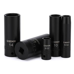 50PCS 1/4 Inch Drive Master Impact Socket Set,Metric/SAE,Deep/Shallow,6 Point,CR-V, 5/32 Inch - 9/16 Inch, 4mm - 15mm High Torque Tool Hex Wrenches fathersdaygift
