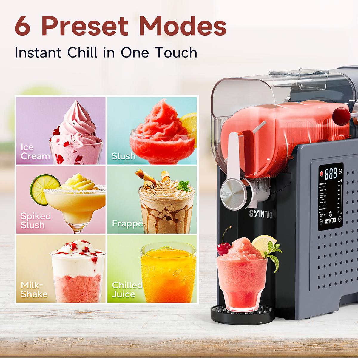 Summervibes[Limited Stock]  6-in-1 Easy Clean ice cream maker (No Ice Required) | Multifunctional Portable Blender for Perfect Frozen Drinks & Shakes & ice cream & Margaritas Ice Crusher Machine tiktokshopspringglowup