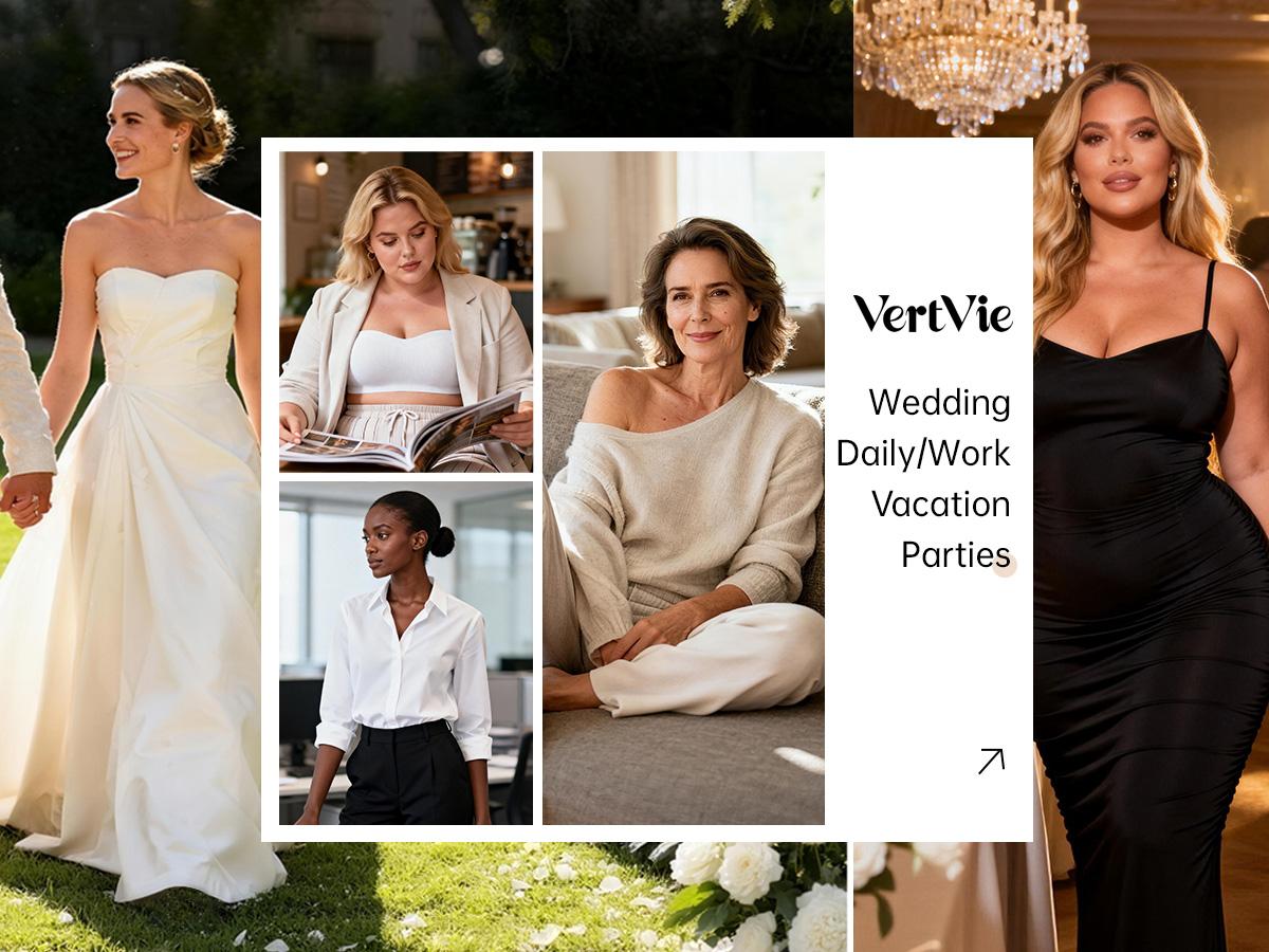 Vertvie|ZOE Stay Put Bandeau Bra, Strapless Bra Wireless Seamless Comfort Day Vertvie|ZOE Stay Put Bandeau Bra, Strapless Bra Wireless Seamless Comfort Day