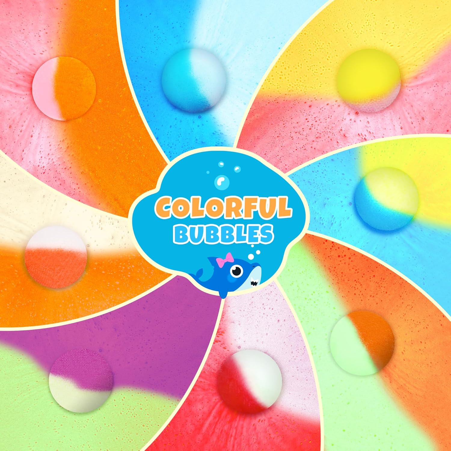 48pcs Bath Bombs for Kids with Toy Inside, Organic Colorful Bubble Bath for Kids Safe, Best Birthday, Party