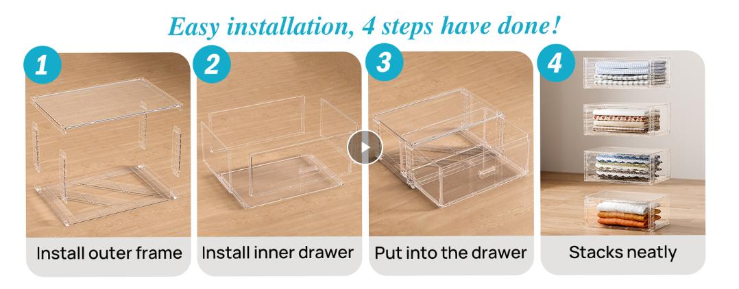 【DealsForYouDays】Vtopmart 2-5 Pack UnderBed Large Clear Stackable Storage Drawers 18-23QT, Easily Assemble Closet Storage Bins, Dust-Proof for storing shoes, clothes, bedding, and off-season essentials, summerwins,mid year sale