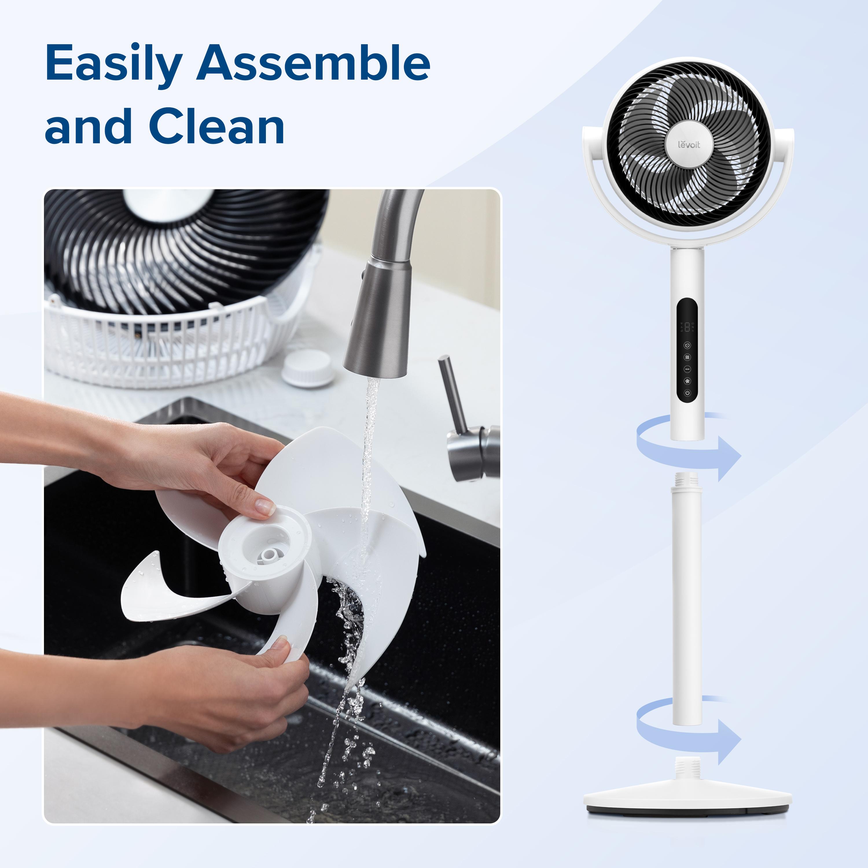 Levoit Corebreeze R432 Multifunctional Cooling Fan - Portable Tower Model with Rotating Body, Silent Adjustable Settings, DC Motor, 9 Speeds, 20dB, 82ft Range, Sensor, Timer, Pedestal & Tabletop Modes, Remote, Home Accessories, Mother's Day Gift Ideas sum