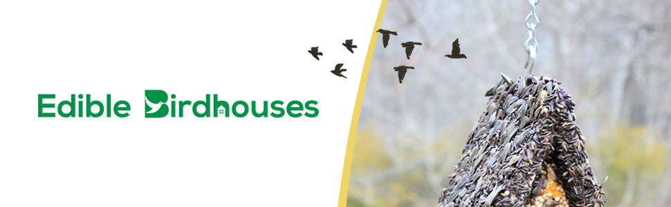 edible birdhouse birdseed bird house combo