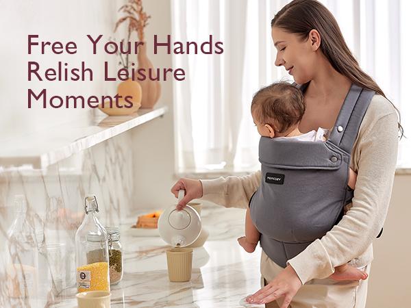 Momcozy Baby Carrier - Ergonomic, Cozy and Lightweight Carrier for 7-44lbs, Effortless to Put On, Ideal for Hands-Free Parenting, Enhanced Lumbar Support, Purehug for Infant to Toddler Momcozy Baby Carrier - Ergonomic, Cozy and Lightweight Carrier for 7-44lbs, Effortless to Put On, Ideal for Hands-Free Parenting, Enhanced Lumbar Support, Purehug for Infant to Toddler
