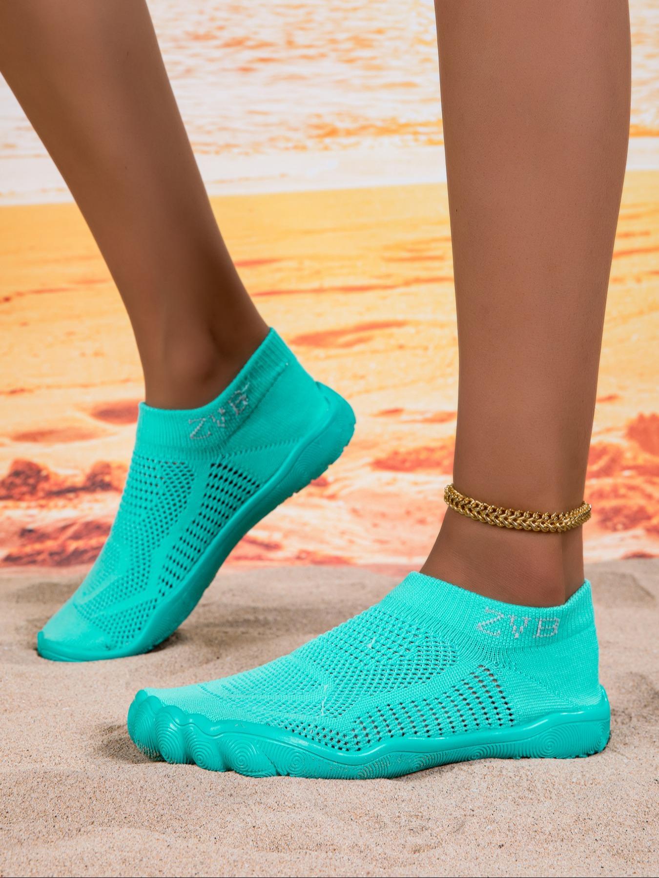 Women's Wide-Fit Breathable Water Shoes with Polyester Upper and EVA Sole, Casual All-Season Style, Ideal for Swimming, Camping and Yoga, Lightweight Swim Shoes, Aqua Shoes