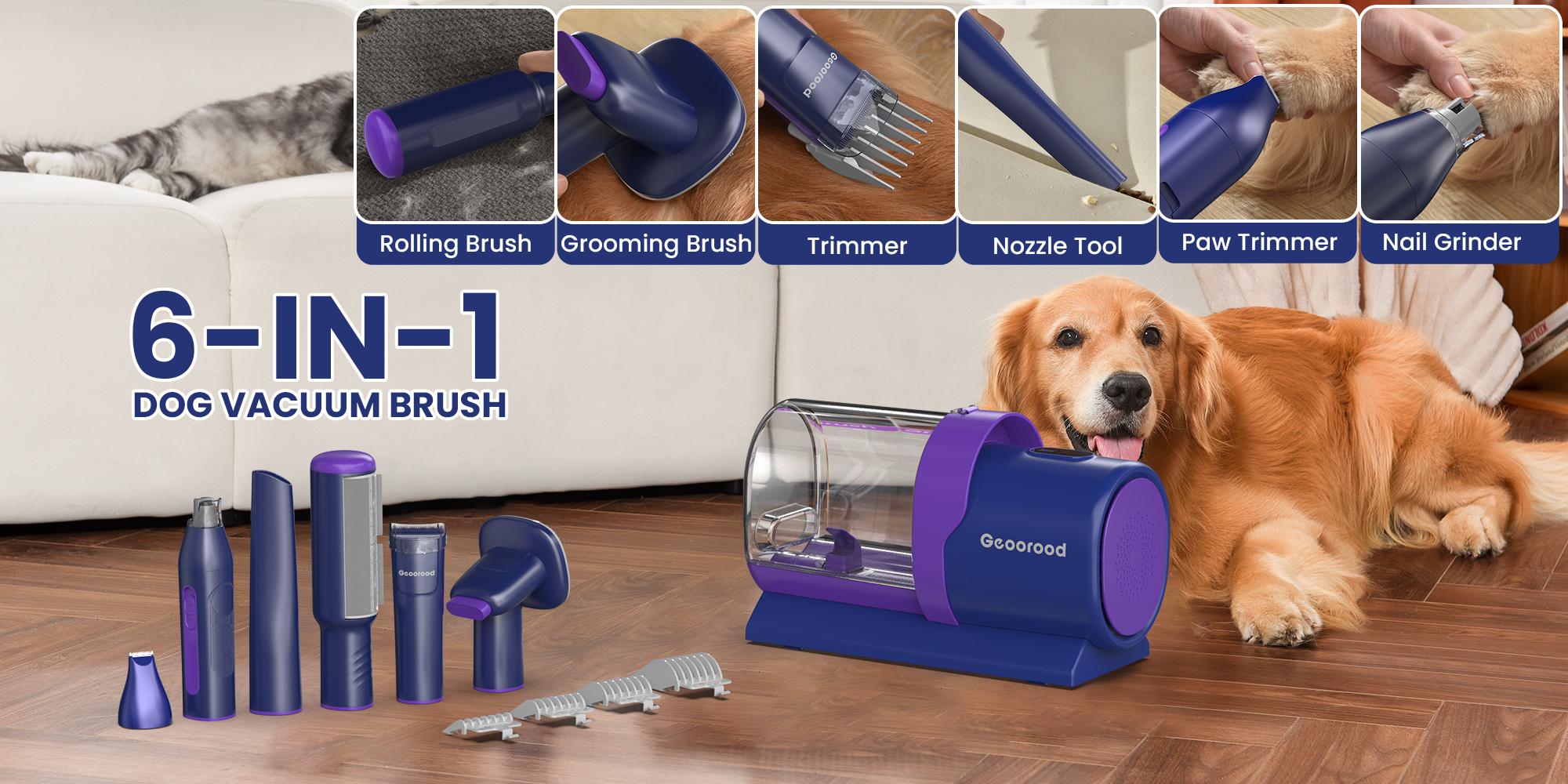 【Geoorood】 Geoorood Dog Grooming All-in-One Kit with Vacuum Brush 2.5L Large Pog, Stainless Steel Blades Lightweight Design 13KPa Suction Force Portable Cleaning Set #Summervibes #petlovers 【Geoorood】 Geoorood Dog Grooming All-in-One Kit with Vacuum Brush 2.5L Large Pog, Stainless Steel Blades Lightweight Design 13KPa Suction Force Portable Cleaning Set #Summervibes #petlovers