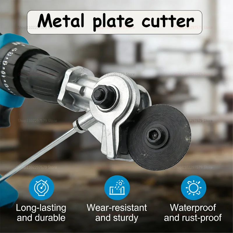 Metal Plate Cutter Attachment (Universal Electric Drill Shears)