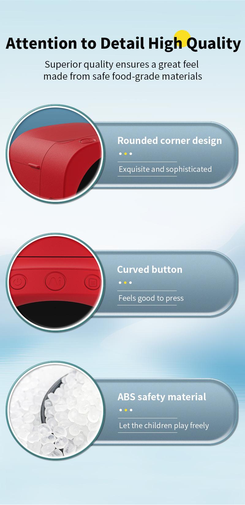 2026 New Product Smart AI Voice Sticker Printer Box, Magic Thermal Sticker Maker with Display, Inkless Portable Sticker Box for Home, Office, Study & DIY Projects, 5 Rolls Paper Included