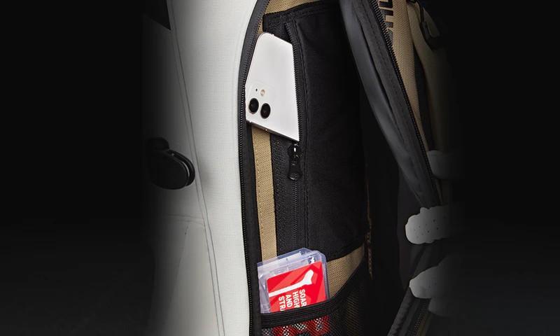 Ask Echo Golf Soundless Hybrid Stand Bag ST-LOCK Mecha 14 Way Dividers Quiet Bag / Toasted Almond Ask Echo Golf Soundless Hybrid Stand Bag ST-LOCK Mecha 14 Way Dividers Quiet Bag / Toasted Almond