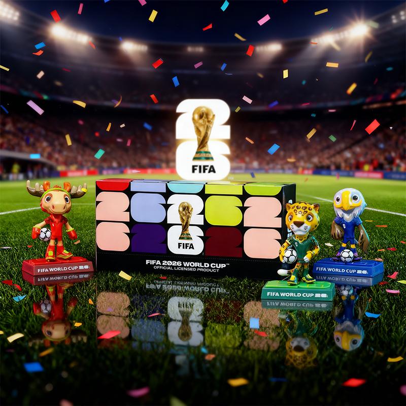 【FIFA Official Licensed】2026 World Cup Mascot Complete Collection Ornaments Canada Maple, Mexico Zayu, USA Clutch 9cm/3.54inch Mini Figures 3Pc Set Collectible Football Souvenir Fan Memorabilia Desktop Decor Trendy Toys Genuine Merchandise 【FIFA Official Licensed】2026 World Cup Mascot Complete Collection Ornaments Canada Maple, Mexico Zayu, USA Clutch 9cm/3.54inch Mini Figures 3Pc Set Collectible Football Souvenir Fan Memorabilia Desktop Decor Trendy Toys Genuine Merchandise