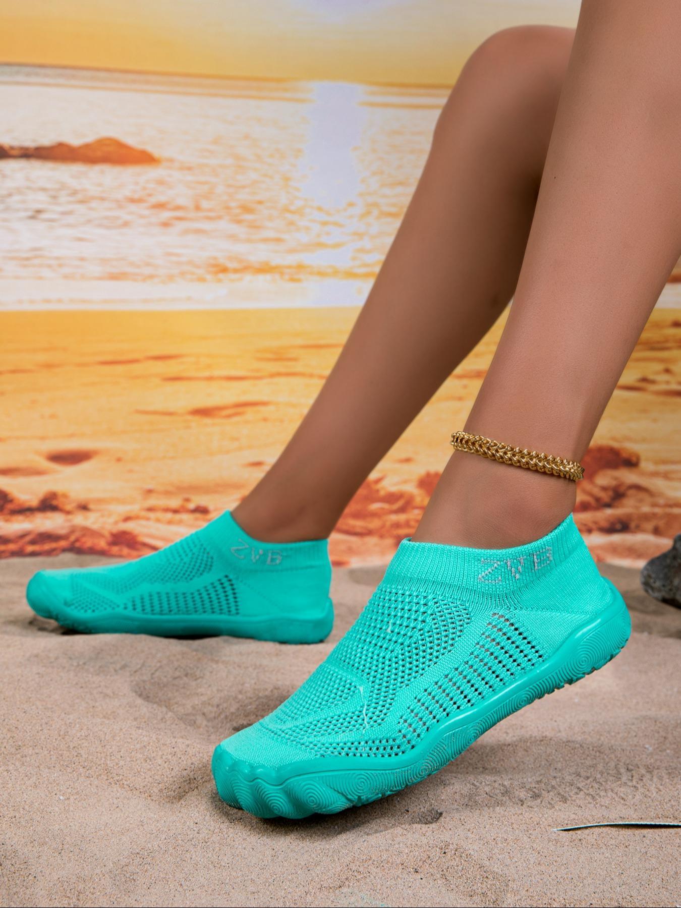 Women's Wide-Fit Breathable Water Shoes with Polyester Upper and EVA Sole, Casual All-Season Style, Ideal for Swimming, Camping and Yoga, Lightweight Swim Shoes, Aqua Shoes