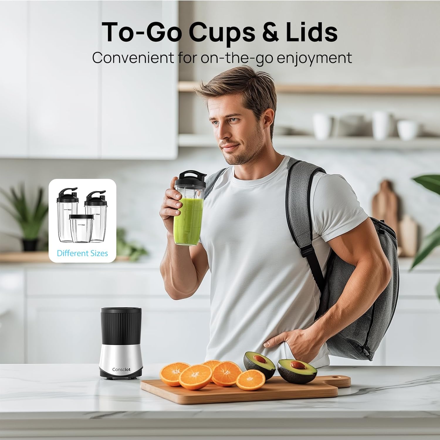 Ganiza professional smoothie blender 1100W motor 25000 rpm suitable for frozen fruits and ice 14-in-1 multi-functional countertop blender dishwasher safe food processor similar to Nutribullet and Vitamix juicers Juicer Machine