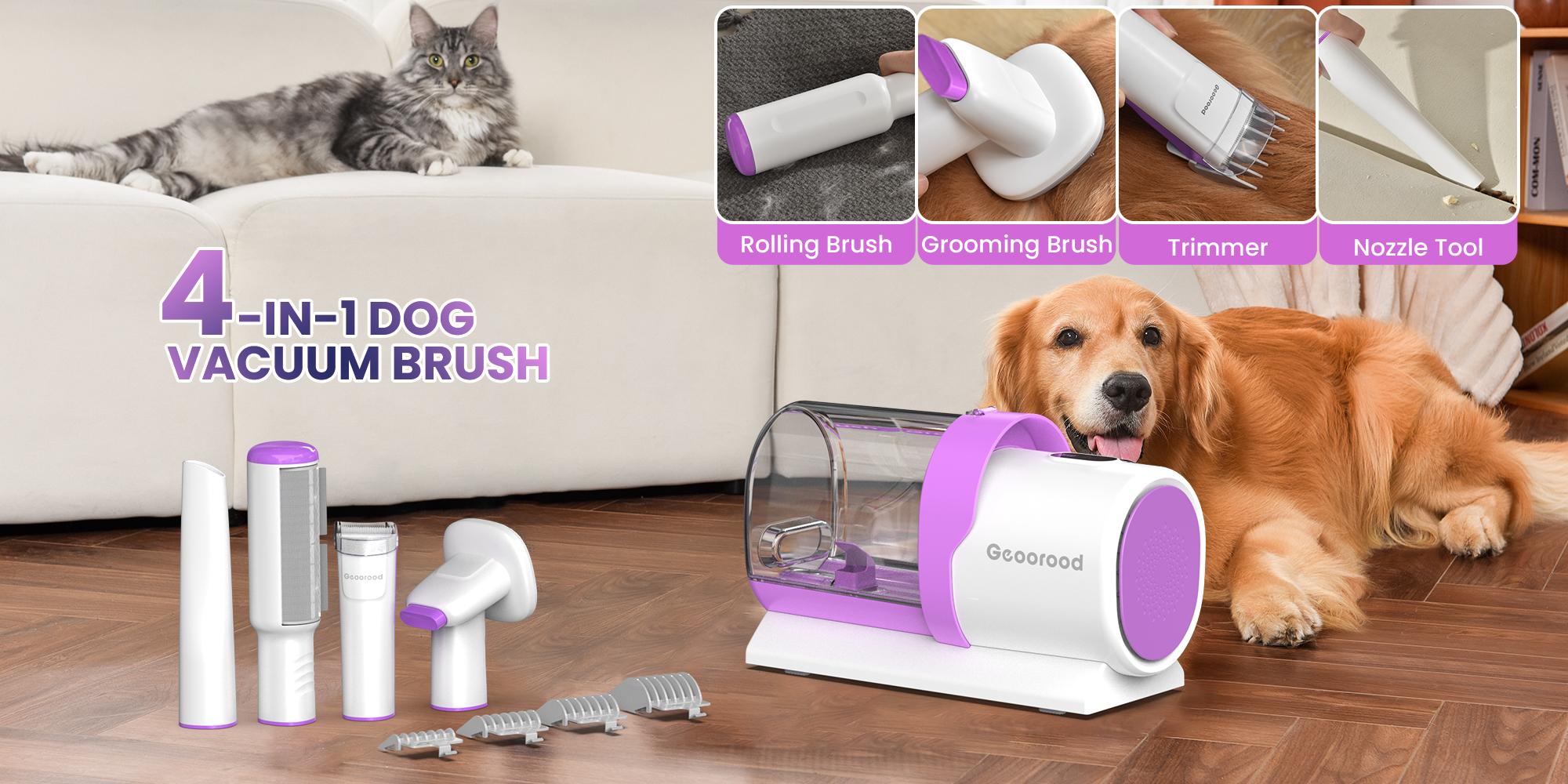 【Geoorood】 Geoorood Dog Grooming All-in-One Kit with Vacuum Brush 2.5L Large Pog, Stainless Steel Blades Lightweight Design 13KPa Suction Force Portable Cleaning Set #Summervibes #petlovers 【Geoorood】 Geoorood Dog Grooming All-in-One Kit with Vacuum Brush 2.5L Large Pog, Stainless Steel Blades Lightweight Design 13KPa Suction Force Portable Cleaning Set #Summervibes #petlovers