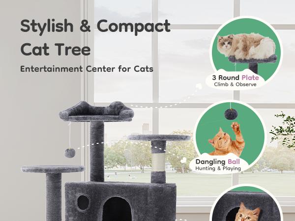 【New Size】 Cat Climbing Shelf, Post Cascading Cat Climbing Shelf, Indoor Playhouse, Cozy Nest, Durable, Space-Saving Design, Gift for Pet Owners 【New Size】 Cat Climbing Shelf, Post Cascading Cat Climbing Shelf, Indoor Playhouse, Cozy Nest, Durable, Space-Saving Design, Gift for Pet Owners