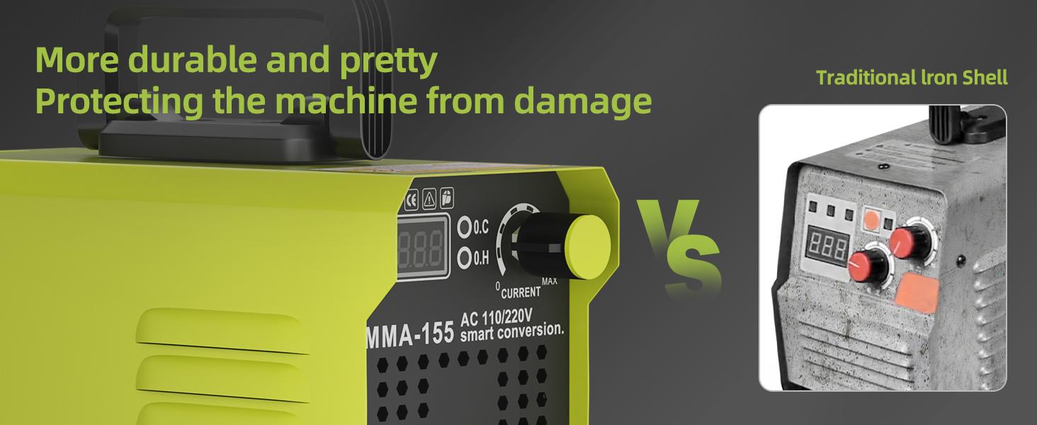 【FathersDayGift】SEESE 155Amp MINI Portable Welding Machine, Stick Welder, AC 110/220V smart conversion, LED Display Digital Welder, Portable MMA Arc Welder fathersdaygift