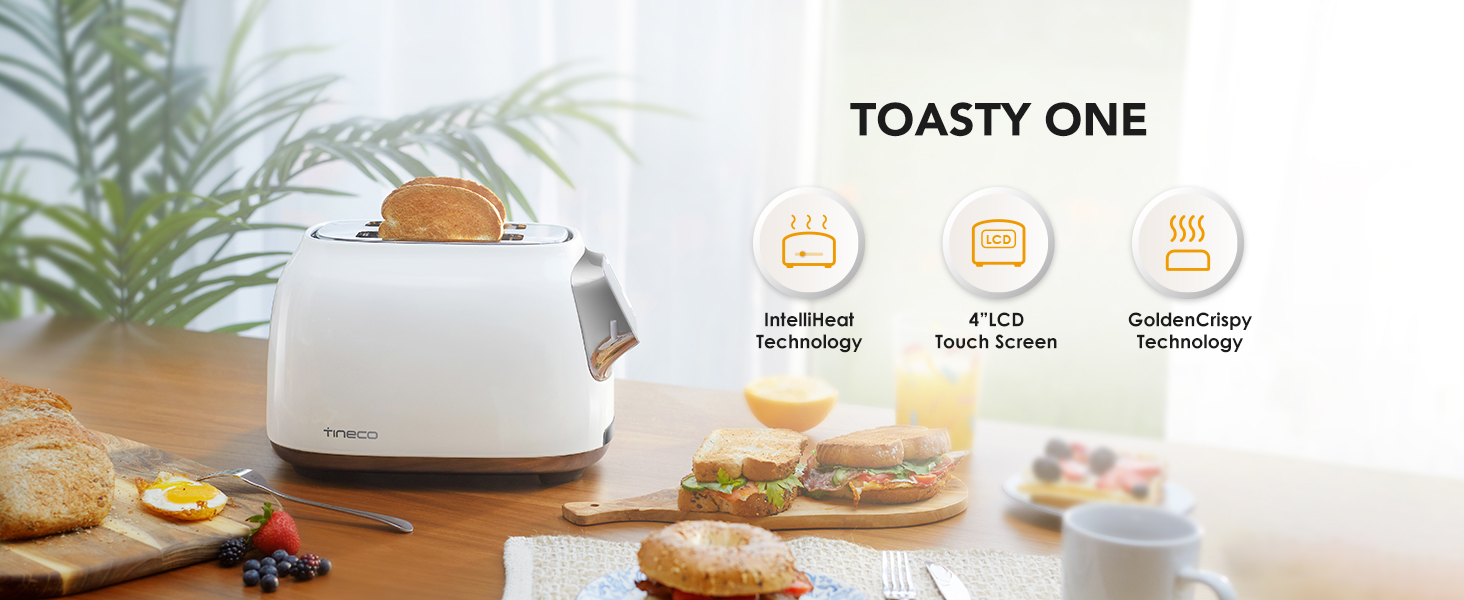 Tineco Toasty One Smart Toaster 2-slice touchscreen toaster