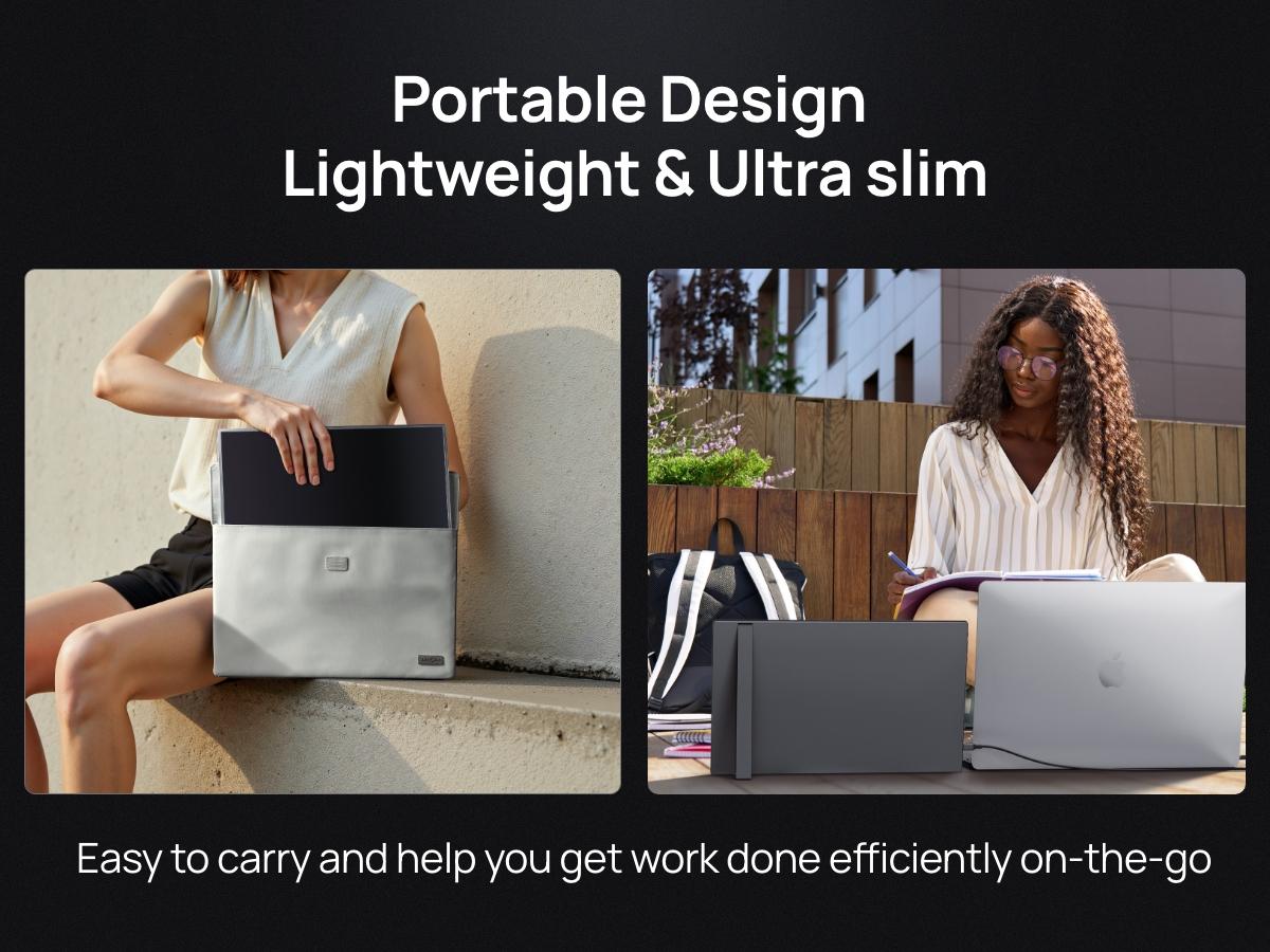 ARZOPA Z1FC, 16.1'' 144Hz Portable Gaming Monitor, 100% sRGB, 1080P FHD, Kickstand Portable Monitor, External Second Screen for PS5 Xbox Laptop PC Switch ARZOPA Z1FC, 16.1'' 144Hz Portable Gaming Monitor, 100% sRGB, 1080P FHD, Kickstand Portable Monitor, External Second Screen for PS5 Xbox Laptop PC Switch