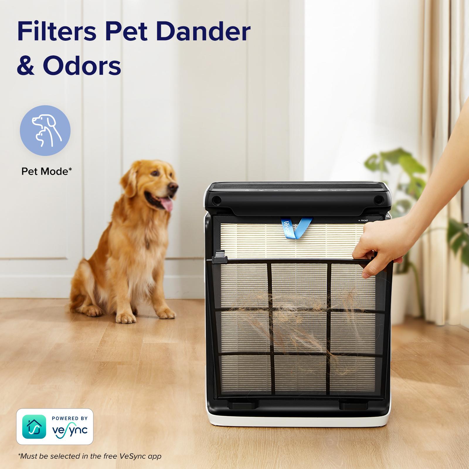 Levoit Vital 100S High Performance Pet Air Purifier for Home Large Room (Up to 1110 Ft²) with True HEPA Filter, Light Sensors, Smart WiFi, Sleep Mode, US Plug – for Pet Odors, Dust, Allergies (HEPA Filter Replacements Available) tiktokshopmemorialday summ Levoit Vital 100S High Performance Pet Air Purifier for Home Large Room (Up to 1110 Ft²) with True HEPA Filter, Light Sensors, Smart WiFi, Sleep Mode, US Plug – for Pet Odors, Dust, Allergies (HEPA Filter Replacements Available) tiktokshopmemorialday summ
