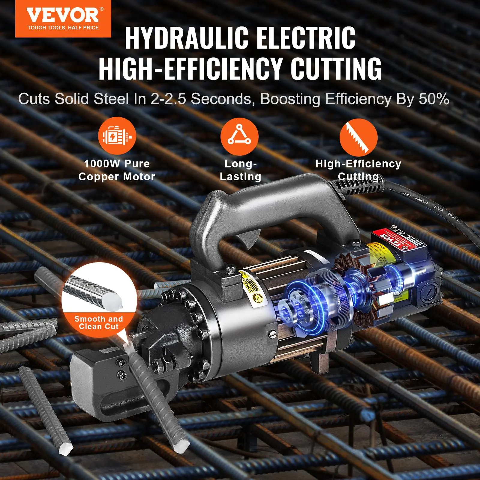 VEVOR Rebar Cutter - View 2