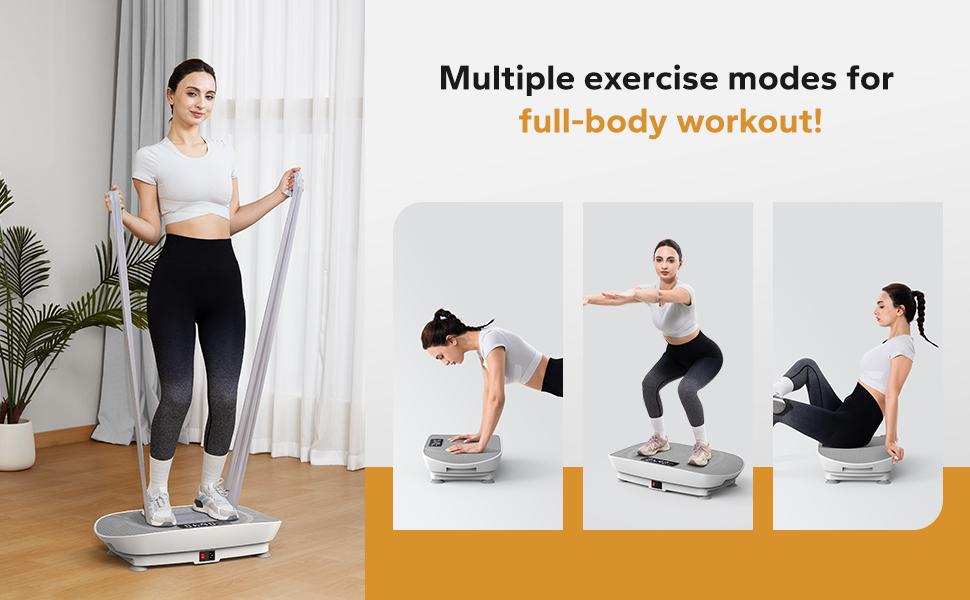Merach Vibration Plate Exercise Machine with Lymphatic Drainage Feature Compact Design for Full Body Workout Max User Weight 400LBS Home Gym Equipment Summervibes