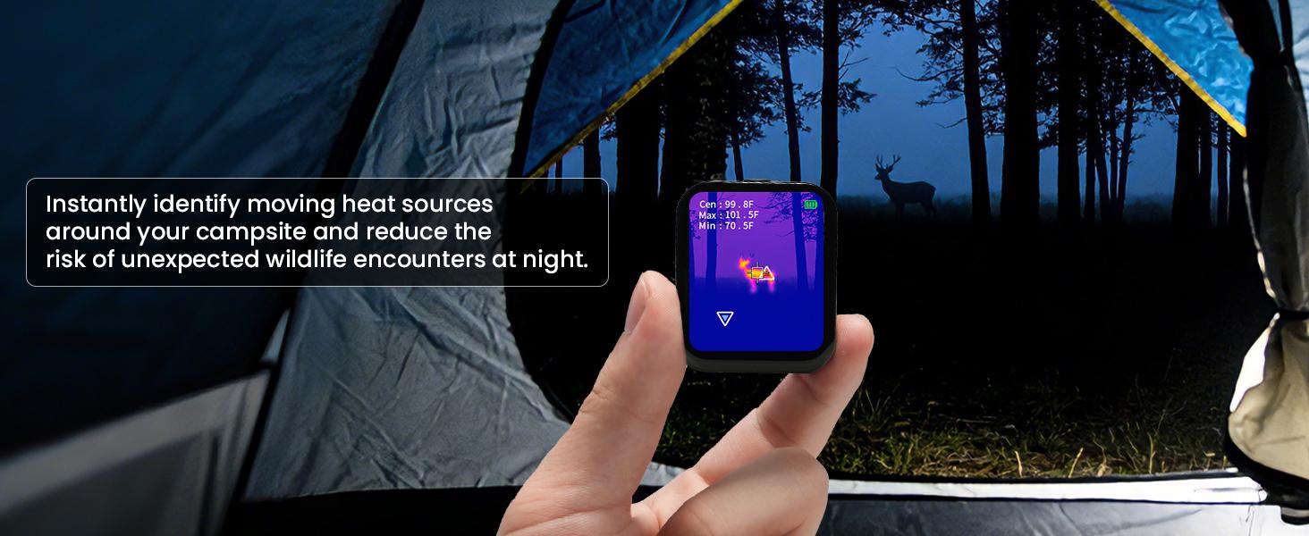 Mini Thermal Camera with Touchscreen, No App Required Small Infrared Imager for Home Inspection, 80&times;60 IR Resolution Infrared Camera for Detect Hidden Camera, Water Leak Detection