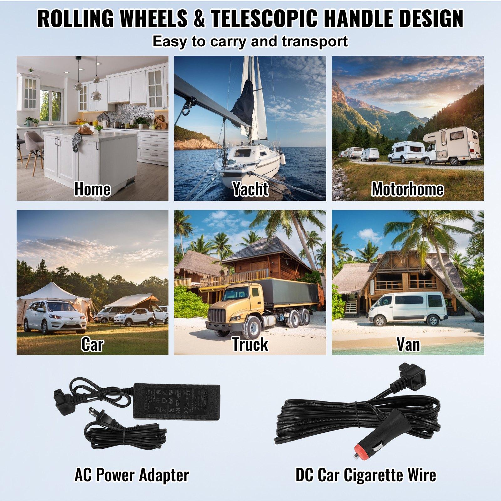 【FathersDayGift】 VEVOR Portable Car Refrigerator, 12 Volt Car Refrigerator Fridge, 58 L / 61.5 QT Dual Zone Portable Freezer, -4℉-68℉ Adjustable Temperature, Compressor Cooler for Home, Outdoor, Camping, RV, Car 【FathersDayGift】 VEVOR Portable Car Refrigerator, 12 Volt Car Refrigerator Fridge, 58 L / 61.5 QT Dual Zone Portable Freezer, -4℉-68℉ Adjustable Temperature, Compressor Cooler for Home, Outdoor, Camping, RV, Car
