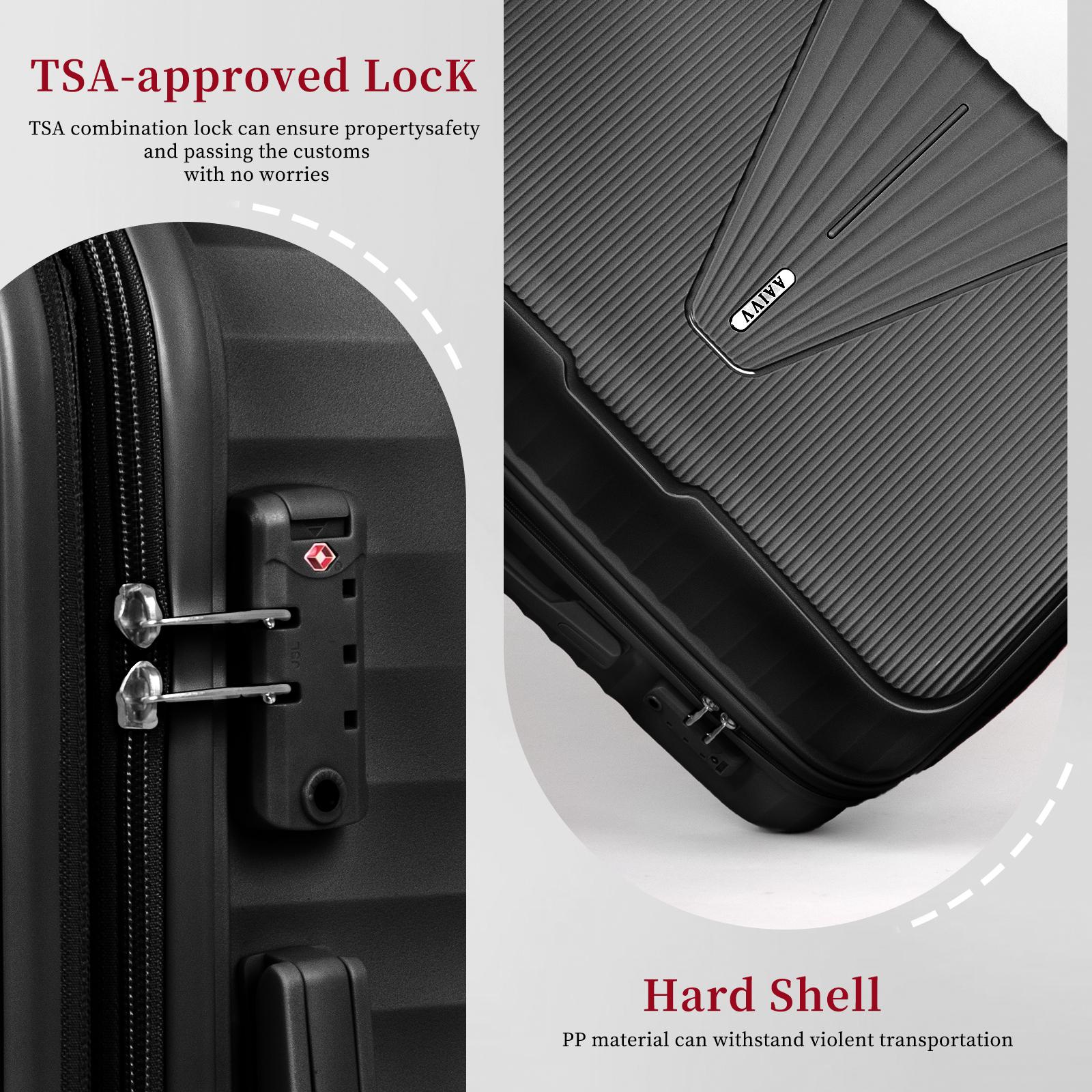 AAIVV 4 PCS Luggage Sets, with Double Spinner Wheels Expandable ABS Travel Suitcase Set, TSA Lock Hardshell Durable Traveling Bag Luggage Sets (13/20/26/28in) summervibes AAIVV 4 PCS Luggage Sets, with Double Spinner Wheels Expandable ABS Travel Suitcase Set, TSA Lock Hardshell Durable Traveling Bag Luggage Sets (13/20/26/28in) summervibes
