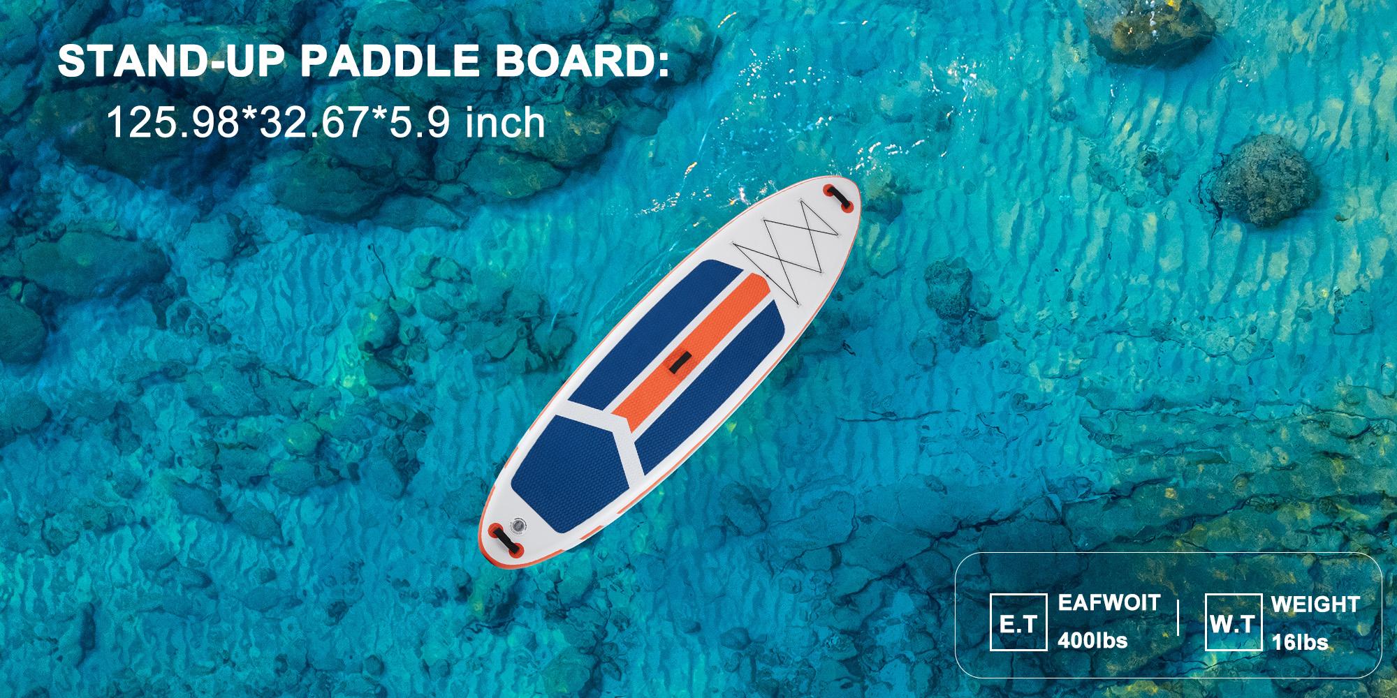 Multi Purpose Inflatable Stand Up Paddleboard, Premium PVC SUP with 2-in-1 Outdoor Paddle, Wide Stable Design, Non-Slip Comfort Deck, Supports 400lbs for Adults Multi Purpose Inflatable Stand Up Paddleboard, Premium PVC SUP with 2-in-1 Outdoor Paddle, Wide Stable Design, Non-Slip Comfort Deck, Supports 400lbs for Adults