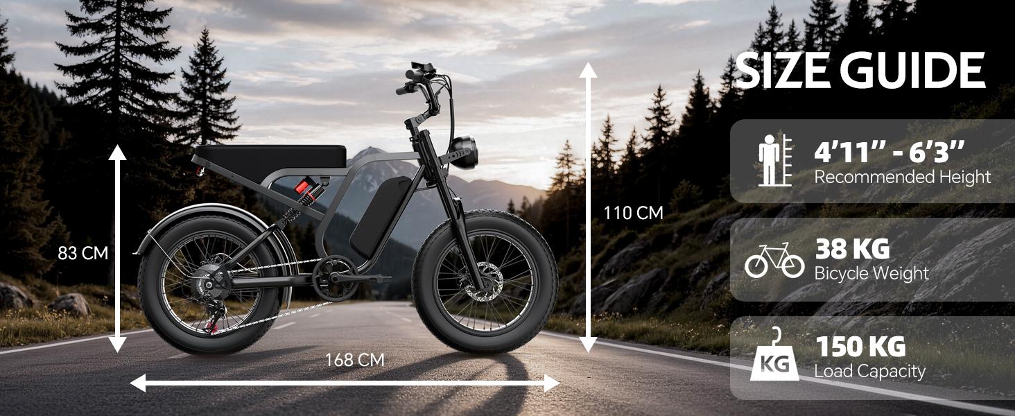 【HIEHA】All-Terrain 1500W Peak Motor Electric Bike – 34 MPH Range 40-70 Miles, 48V Removable Battery, Dual Suspension & Fat Tires for Off-Road & City Adventures, Turn Signals & Brake Light for Safety, Perfect for Mountain Trails and All-Terrain Use 【HIEHA】All-Terrain 1500W Peak Motor Electric Bike – 34 MPH Range 40-70 Miles, 48V Removable Battery, Dual Suspension & Fat Tires for Off-Road & City Adventures, Turn Signals & Brake Light for Safety, Perfect for Mountain Trails and All-Terrain Use