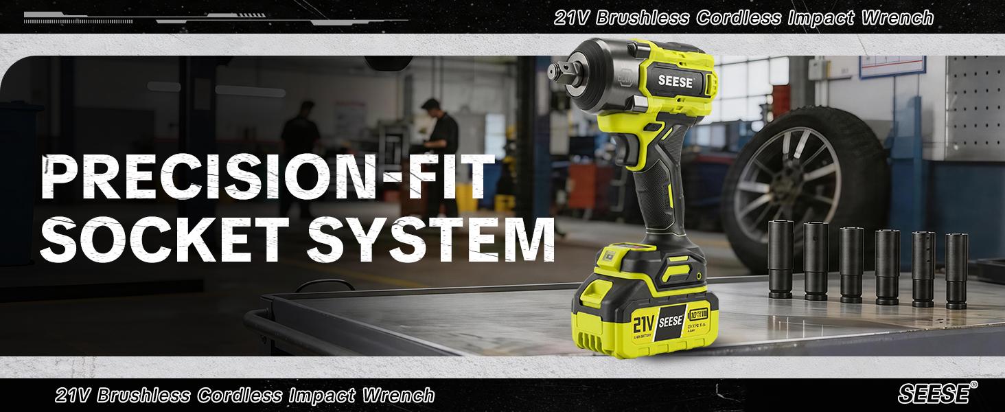 【FathersDayGift】SEESE 3 in 1 Cordless Impact Wrench 590 FT-LBS(800N.m) 3200IPM 1/2 Impact Gun High Torque Electric Impact Driver Cordless Impact Wrench with 21V 2 x4.0Ah Battery ,LED Light,9 Sockets,8 Drills,6 Screws & Case for Home Car Tire Lug Nut fathe