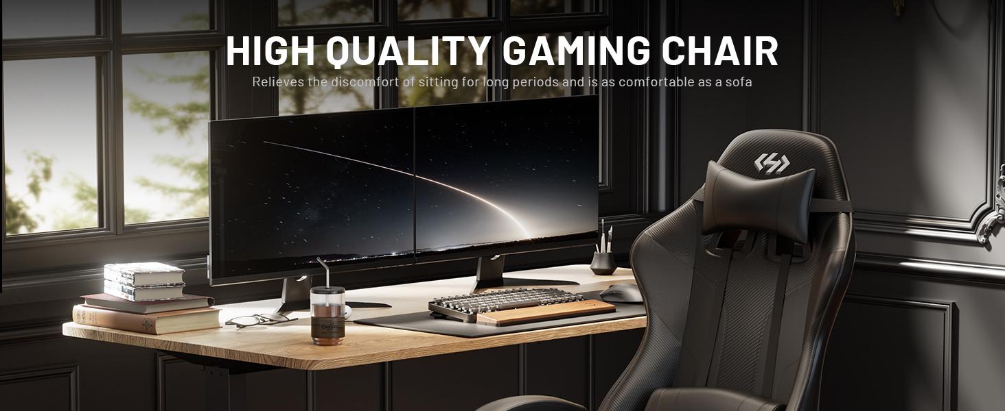 Ecofurnix Gaming Chair, Ergonomic Computer Office Chair with Lumbar Support Footrest Headrest, Height & Backrest Angle Video Gamer Chair, PU Leather, 360° Swivel use massage desk chair executive high back executive office chair Mesh Reclining ar duty sum Ecofurnix Gaming Chair, Ergonomic Computer Office Chair with Lumbar Support Footrest Headrest, Height & Backrest Angle Video Gamer Chair, PU Leather, 360° Swivel use massage desk chair executive high back executive office chair Mesh Reclining ar duty sum