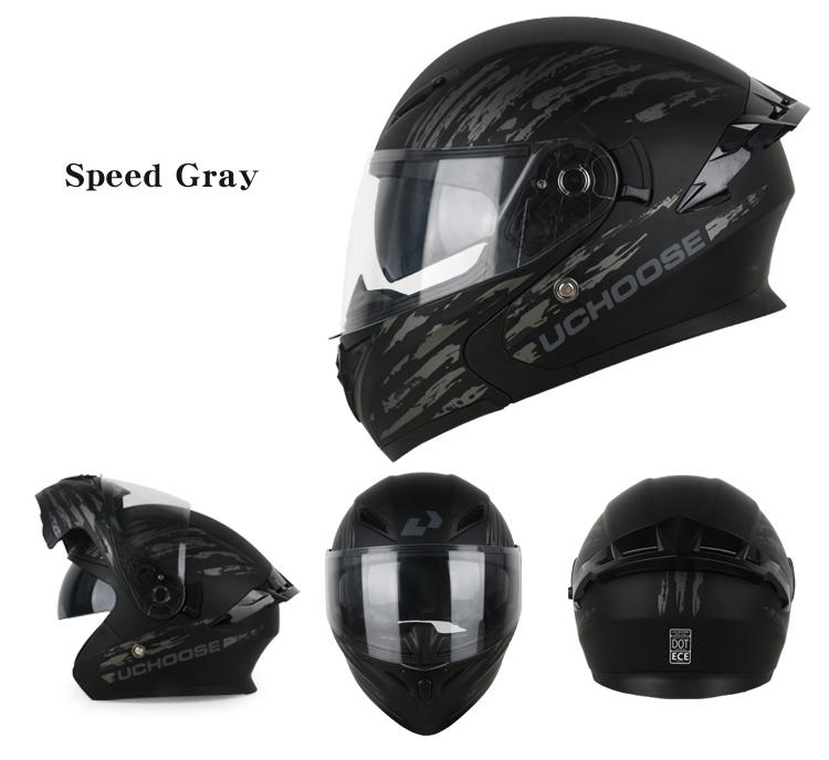 Motorcycle Helmet with Dual Lenses, Full Face Helmet, Unisex Small Helmet, Stylish Colorful Lenses, Dot Certified Safety Hat, Versatile and Trendy