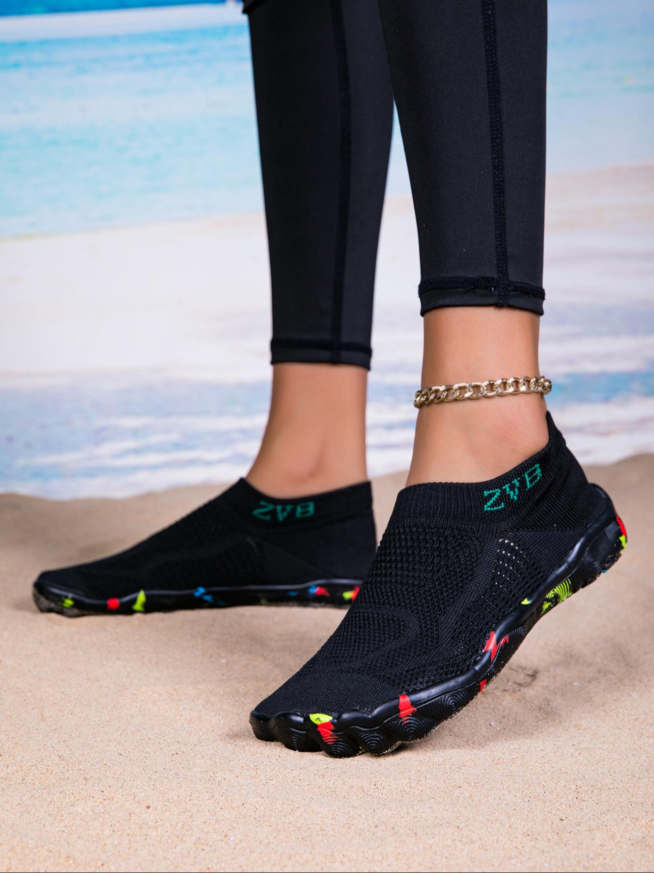 Women's Wide-Fit Breathable Water Shoes with Polyester Upper and EVA Sole, Casual All-Season Style, Ideal for Swimming, Camping and Yoga, Lightweight Swim Shoes, Aqua Shoes