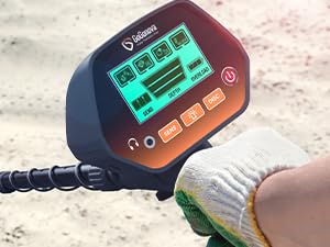 [3 OFF] Best Gift GoGonova Waterproof Metal Detector for Adults & Kids, with High Accuracy Lightweight 8" Search Coil, All Metal & Disc Modes Tool Portable
