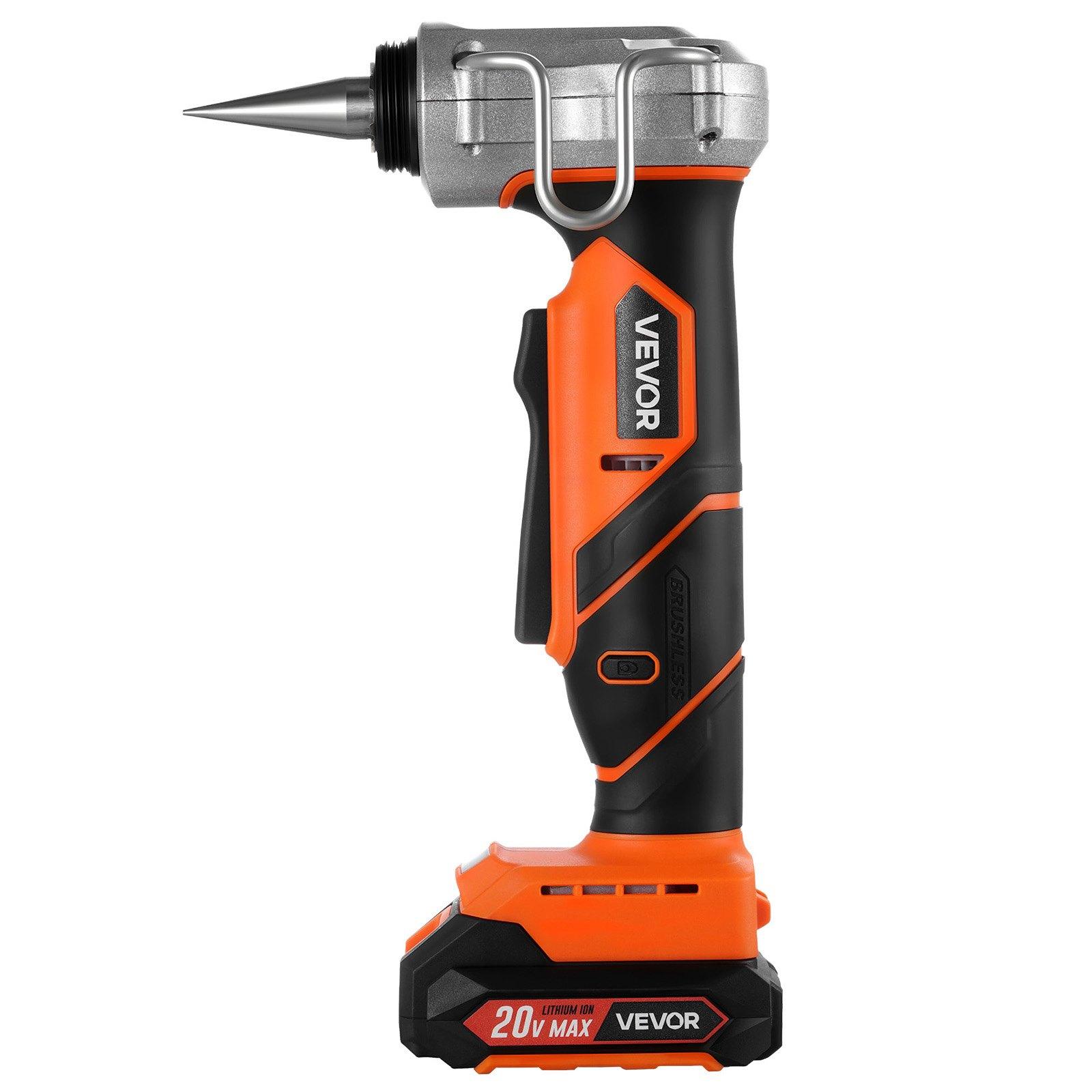 【DealsForYouDays】VEVOR 20V Max Cordless Tube Expander Construction Tool, 22000RPM Electric Tubing Expansion Tool for 1/2"-1" PEX-A Pipes, 3 Expanding Heads, 2x2AH Batteries, Fast Charging Charger, Carrying Case, Construction Tools