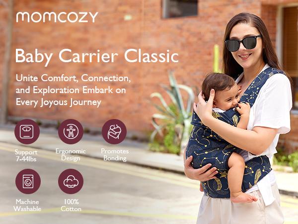 Momcozy Baby Carrier - Ergonomic, Cozy and Lightweight Carrier for 7-44lbs, Effortless to Put On, Ideal for Hands-Free Parenting, Enhanced Lumbar Support, Purehug for Infant to Toddler Momcozy Baby Carrier - Ergonomic, Cozy and Lightweight Carrier for 7-44lbs, Effortless to Put On, Ideal for Hands-Free Parenting, Enhanced Lumbar Support, Purehug for Infant to Toddler