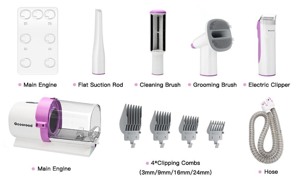【Geoorood】 Geoorood Dog Grooming All-in-One Kit with Vacuum Brush 2.5L Large Pog, Stainless Steel Blades Lightweight Design 13KPa Suction Force Portable Cleaning Set #Summervibes #petlovers 【Geoorood】 Geoorood Dog Grooming All-in-One Kit with Vacuum Brush 2.5L Large Pog, Stainless Steel Blades Lightweight Design 13KPa Suction Force Portable Cleaning Set #Summervibes #petlovers