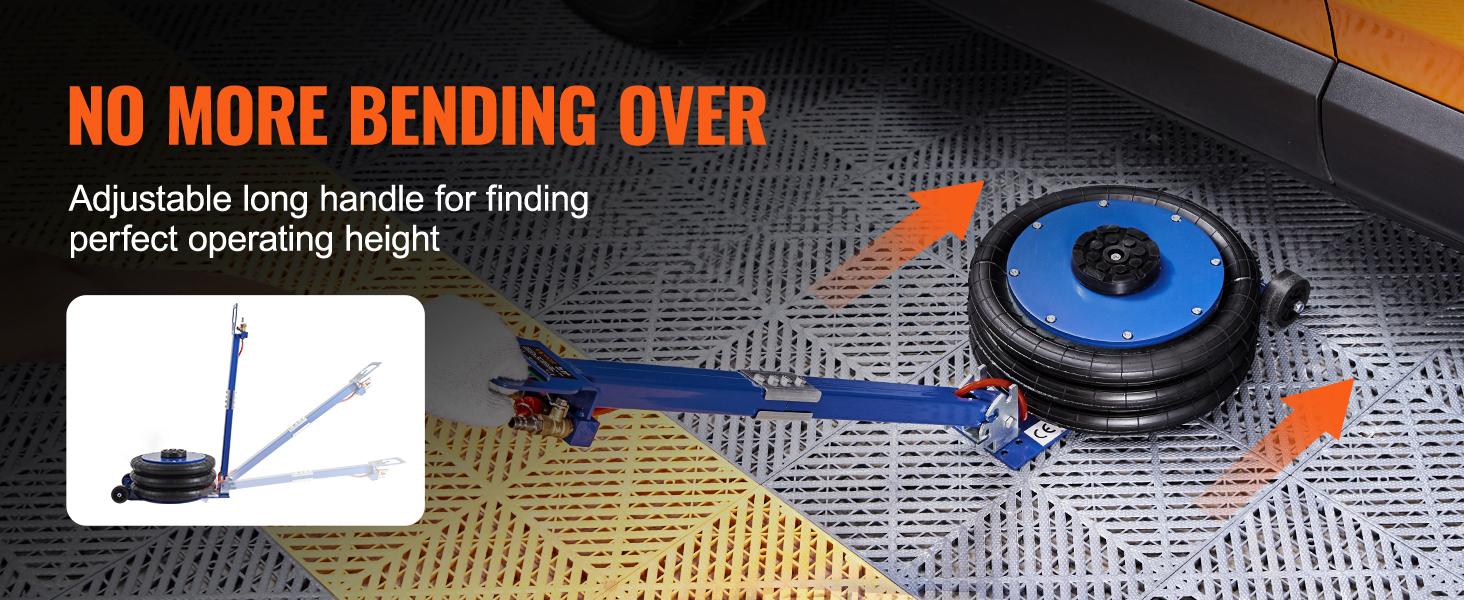 【Super Brand Day】VEVOR Air Bag Jack, triple bag air jack for fast lifting, 3 Ton/6613 lbs Pneumatic Airbag Jack with 17.7 In Lift, 1-6 Second Fast Lifting & Steel Pipes for Car, SUV, Pickup Truck Repair，DEALS FOR YOU