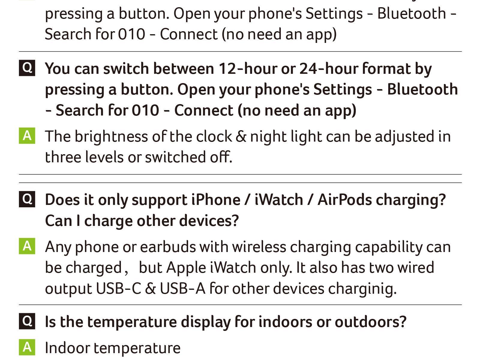 Acer 7 in 1 Wireless Charging Station with Fast Wireless Charger, LED Night Light, Bluetooth Time Sync Clock & Temperature Display, USB-A & USB-C, Magnetic MagSafe &ndash; for iPhone, Android Phone, Apple Watch & AirPods, Gift