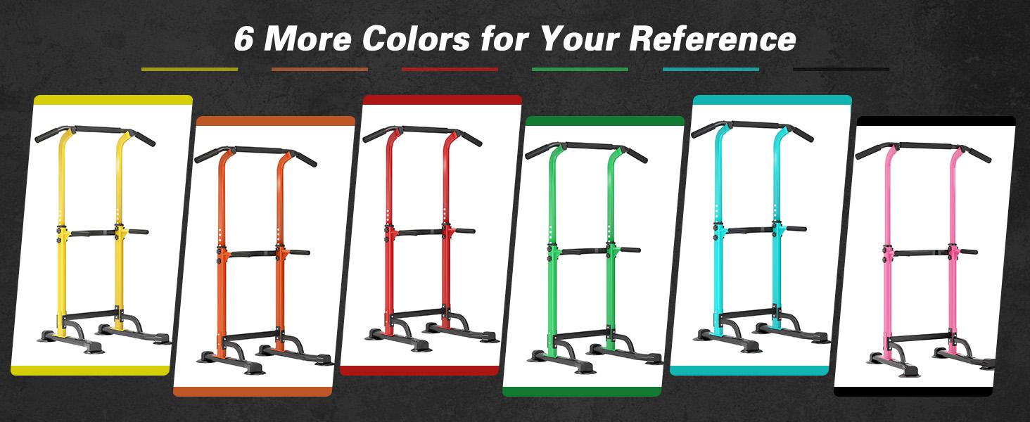 Nicole Selection Power Tower Home Gym Exercise Equipment - Adjustable Pull-Up Bar, Dip Station, Push-Up Bars for Whole Body Workout, 330 LBS Capacity Heavy-Duty Steel H-Shaped Base, Ideal for Men & Women, Great Gift