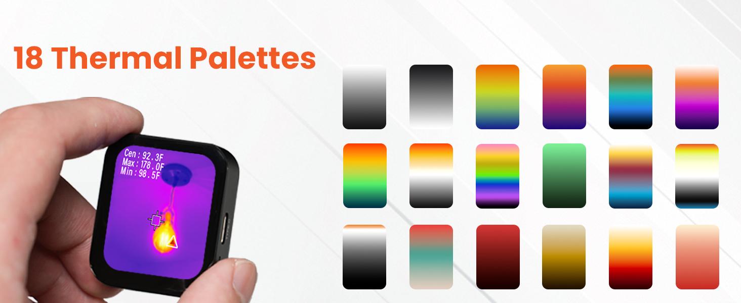 Mini Thermal Camera with Touchscreen, No App Required Small Infrared Imager for Home Inspection, 80&times;60 IR Resolution Infrared Camera for Detect Hidden Camera, Water Leak Detection