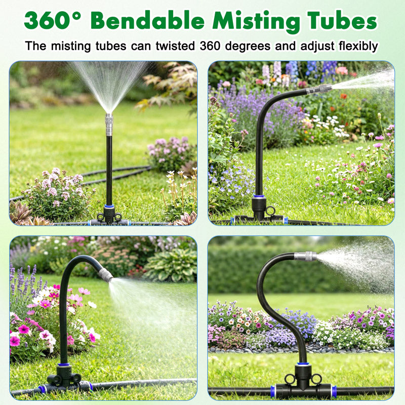 itoolmax 360 drip irrigation kit bendable misting tubes