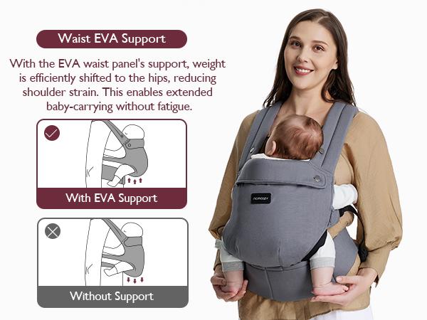 Momcozy Baby Carrier - Ergonomic, Cozy and Lightweight Carrier for 7-44lbs, Effortless to Put On, Ideal for Hands-Free Parenting, Enhanced Lumbar Support, Purehug for Infant to Toddler Momcozy Baby Carrier - Ergonomic, Cozy and Lightweight Carrier for 7-44lbs, Effortless to Put On, Ideal for Hands-Free Parenting, Enhanced Lumbar Support, Purehug for Infant to Toddler